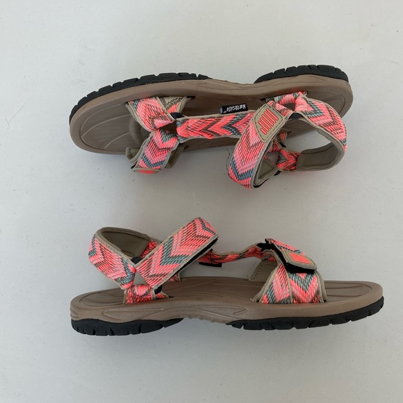 Northside Seaview Sport Hiking Sandals Women’s Size 7 NIB Tan & Coral - Picture 7 of 9